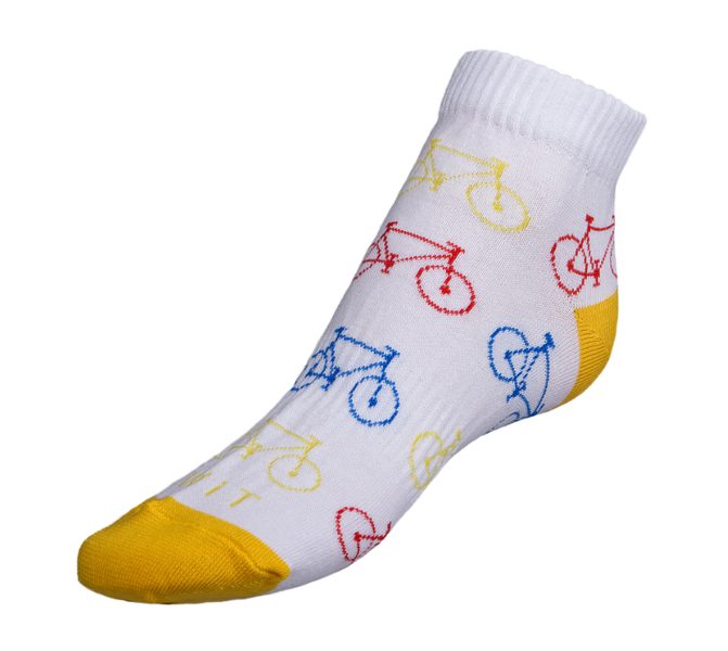 Ponožky nízké Kolo - 43-47 bílá