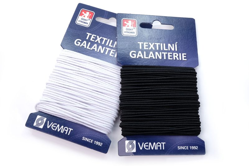 Pruženka klobouková šíře 1,4mm karta 10 metrů