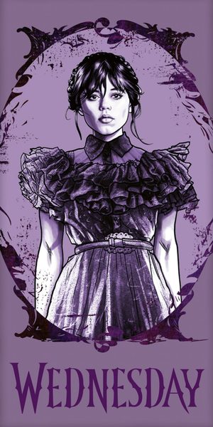 Osuška Wednesday Purple 70x140 cm