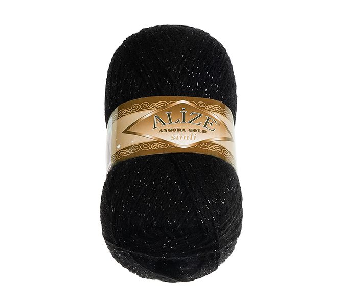 Příze ANGORA GOLD SIMLI Černá 60