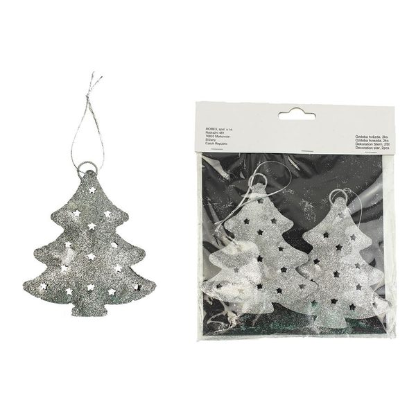 Ozdoba stromek, 2ks K1093/ST - 9 x 1,5 x 11 cm