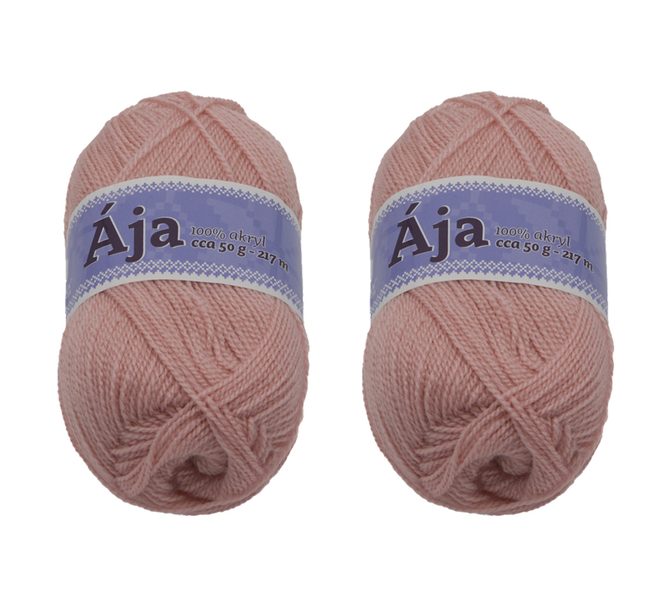 SET 2ks - Příze ÁJA Růžová 1001 50g / 217 m
