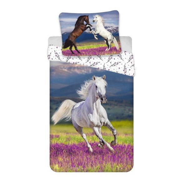 Povlečení Kůň Meadow bavlněné 140/200, 70/90 cm