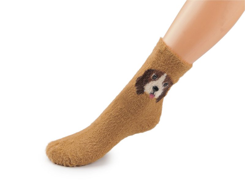 Dětské ponožky teplé pes