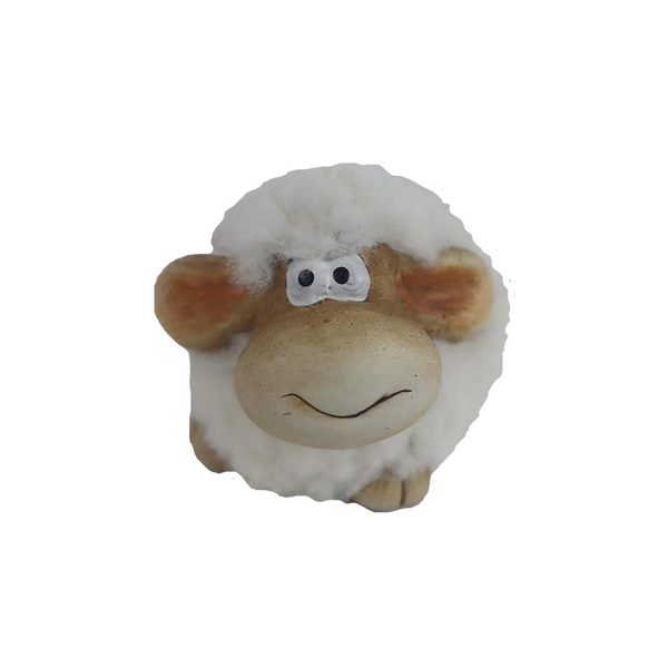 Dekorace ovečka X6636 - 8.5 × 6.5 × 6.5 cm