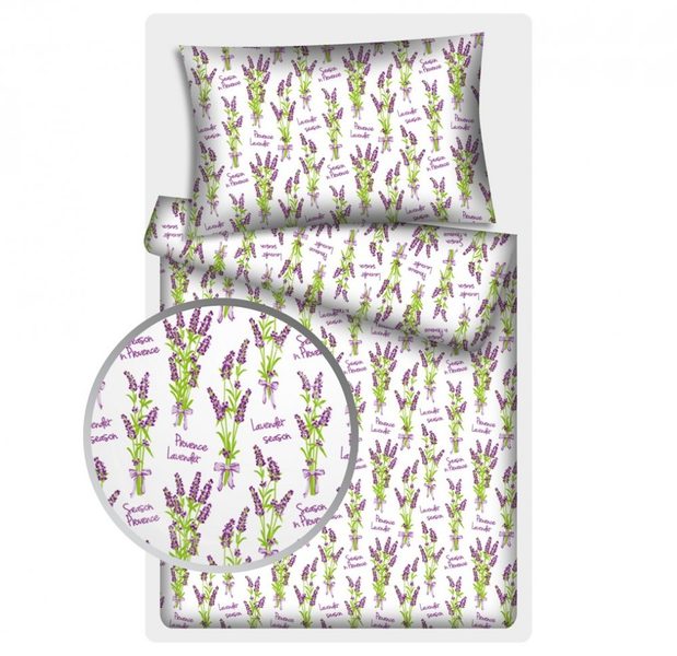 Povlečení bavlna LUX - Levandule  140x200+70x90 cm