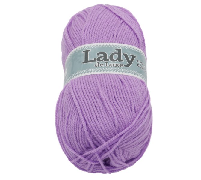 Příze LADY de Luxe Fialová 956 100g / 238 m