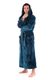 Unisex Petrolejový Župan s Kapucí Siena - Model 31 56 6430