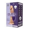 SilexD Model 2 Vibrating Premium Silicone Dual Density Dildo 7" with Remote