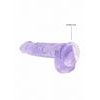 RealRock Crystal Clear 15cm Purple