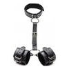 Strict Collar with Cuffs Restraint Set Black