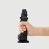 Strap-On-Me Sliding Skin Realistic Dildo Black XXL