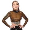 Latexový transparentní crop-top