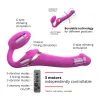 Strap-on-me Multi Orgasm Strap-On Vibrator with Licking Stimulator Pink S