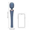 Loveline Powerful Wand Vibrator with Still Handle - Blue Nova