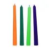 Glow Wax UV Blacklight Reactive Drip Candles - Set of 4 - Multicolor
