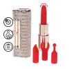 Loveline Angel Lipstick Vibrator with 4 Attachments - Pink