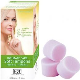 HOT INTIMATE CARE Soft Tampons Green Box 5 ks