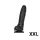 Strap-On-Me Sliding Skin Realistic Dildo Black XXL