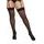 Leopard Fishnet Thigh High Dmd OSQ Black