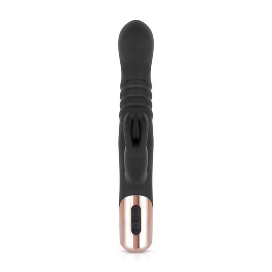 Rosy Gold Rabbit with Thrusting Function Black