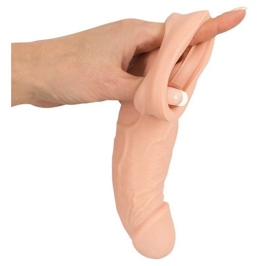 Nature Skin Penis Sleeve with Extension 21 cm