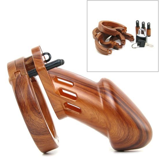 CB-X CB-6000 Chastity Cage Wood