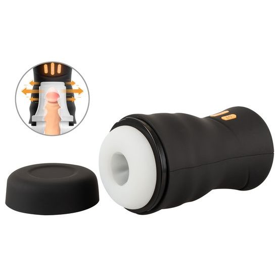 You2Toys Gyro otáčivý vibrující masturbátor černý