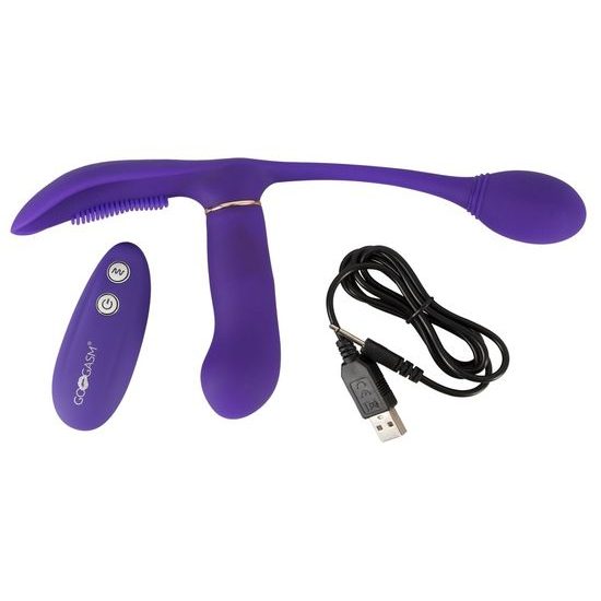 GoGasm Pussy & Ass Vibrator Purple