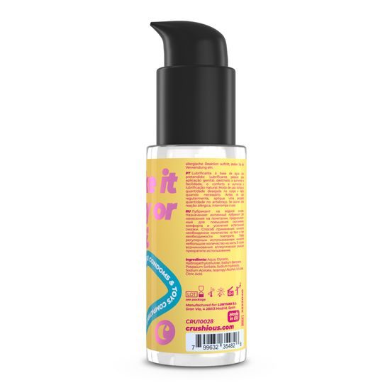 Expirace 8/26 Crushious Waterbased Lubricant 50 ml