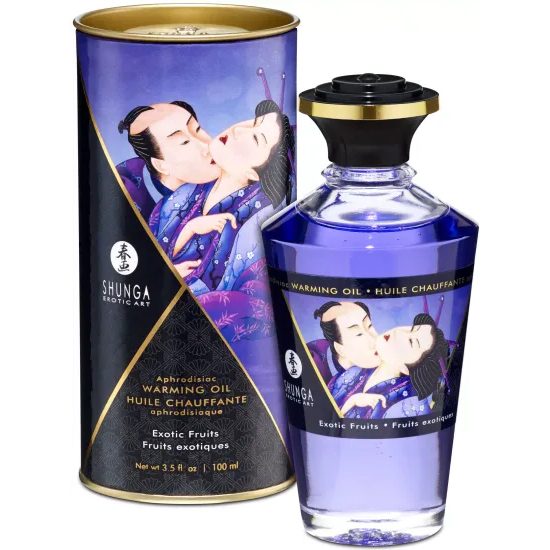 Shunga Oil Massage Heat Exotic Fruits 100ml