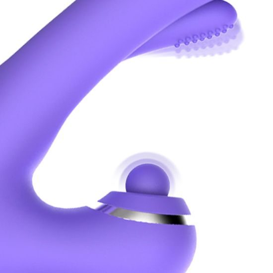 Good Vibes Only Tess Rabbit Vibrator with G-Spot Stimulator Purple