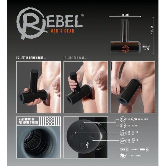 Rebel Masturbator with 2 Functions