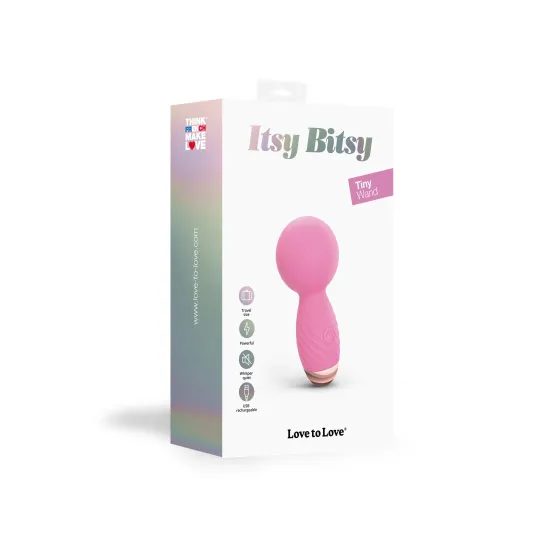 Love to Love Itsy Bitsy Mini Wand Vibrator Pink