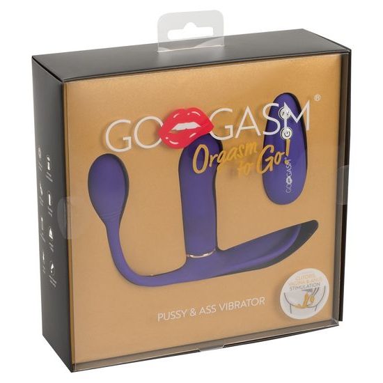 GoGasm Pussy & Ass Vibrator Purple