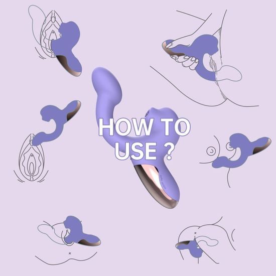 Magic Motion Magic Ponder Licking Dual Stimulation Vibrator App Controlled Purple