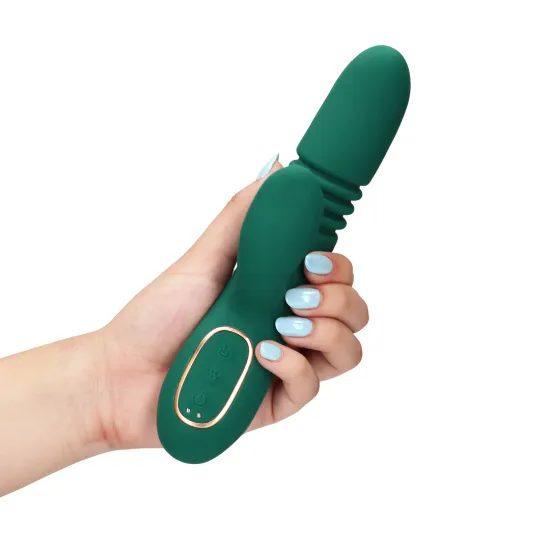 Loveline Thrusting and Warming Rabbit Vibrator - Ancient Sea