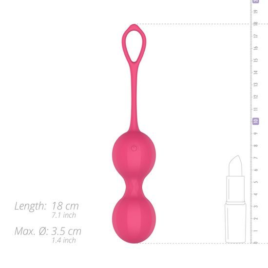 EasyConnect Vibrating Kegel Balls Stella App-Controlled Pink