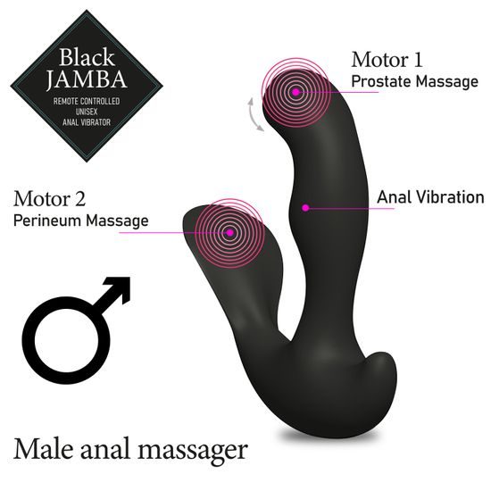 FeelzToys Black Jamba Anal Vibrator