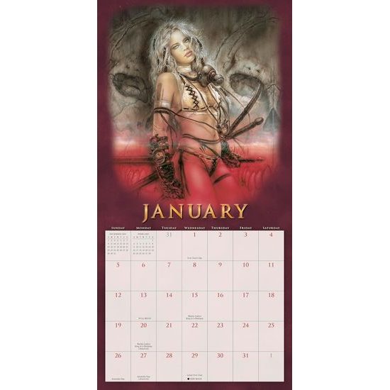 FANTASY ART OF ROYO - OFFICIAL 2025 CALENDAR