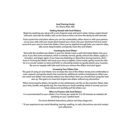 CalExotics They-ology 5-Piece Wearable Anal Training Set