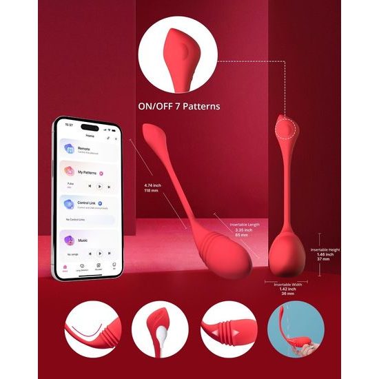 Lovense Vulse App-Controlled Thrusting Egg Vibrator