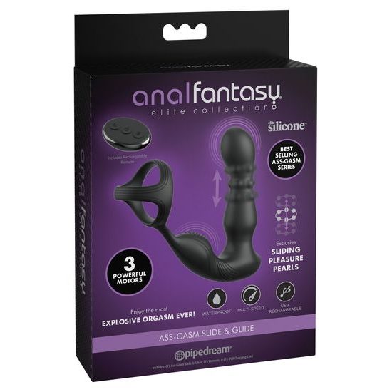 Anal Fantasy Elite Ass gasm Slide & Glide Black