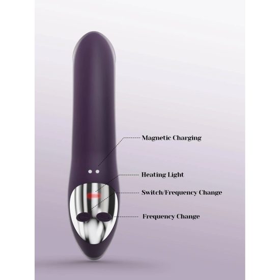 Tracy's Dog C Shape Double-Ended Dildo Vibrator Purple