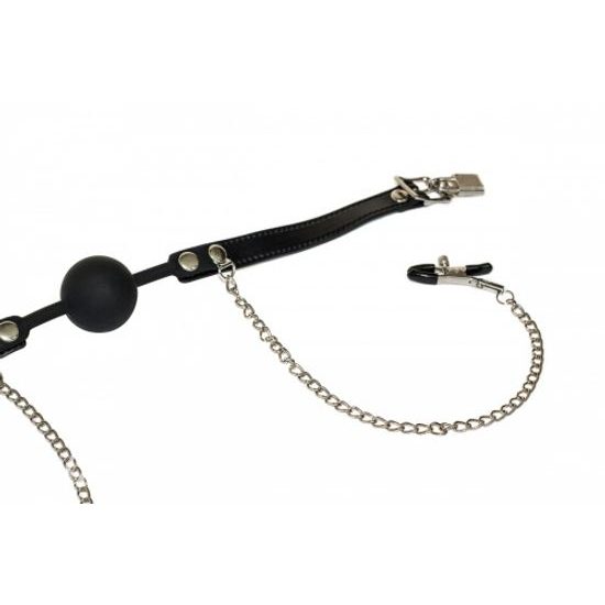 Lola Games knebel z zaciskami na sutki Party Hard Hentai