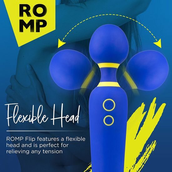 ROMP Flip Wand Massager Blue