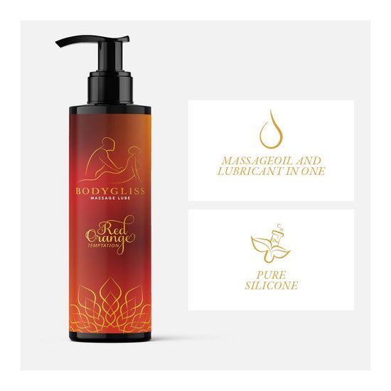 BodyGliss Massage Collection Silky Soft Oil Red Orange 150 ml