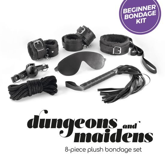Crushious Dungeons & Maidens BDSM Kit Black