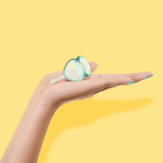 Satisfyer Feel Good Menstruační kalíšek Dark Blue sada 2