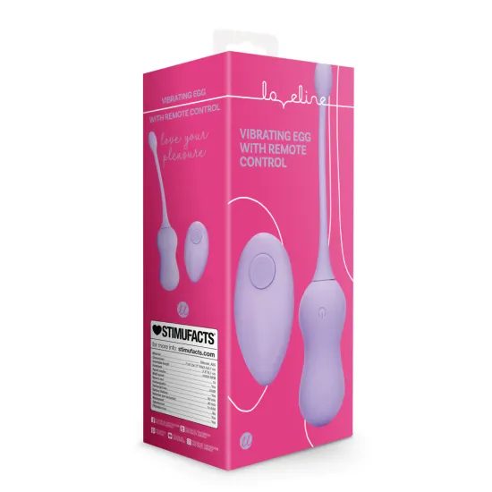 Loveline Vibrating Egg with Remote Control - Violet Harmony